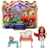 Enchen Enchantimals GYJ05 - Kraljevska toaletna mizica z lutko Fabrina Fox (pribl. 15,2 cm) in 1 živaljo, igrača za otroke od 4. leta dalje, (21262973) | Shoptok.si
