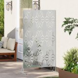 vidaXL Aluminijast jekleni ograjni panel Aluminijast jeklo Velik | Shoptok.si