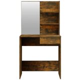  Toaletni stolić s ogledalom boja dimljenog hrasta 74 5x40x141cm | shoptok.hr