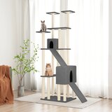  Penjalica za mačke sa stupovima za grebanje tamnosiva 190 cm | shoptok.hr