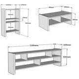 Hanah home Pera Walnut