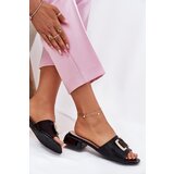 VINCEZA Elegant Ladies Sandals On A Wedge With Golden Detail Cene