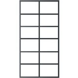  Klizna vrata od stakla ESG i aluminija 102 x 205 cm crna | shoptok.hr