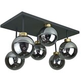  Plafonski luster DEA 6xE14/60W/230V crna/zlatna/zadimljena crna | Eponuda.com
