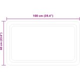  LED kupaonsko ogledalo s ogledalom *Transparent*an 100 x 60 cm | shoptok.hr