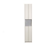 WOOOD Kremno bela omarica iz masivnega bora 40x210 cm Basu – Cene