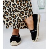Gemre Black espadrilles with rhinestones Abia | Shoptok.si