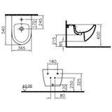 Vitra RN020BL Shift viseči bide okrogli | Shoptok.si