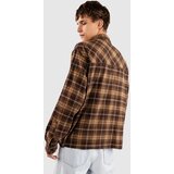 Ninth Hall Rhinestone Boxy Flannel Srajca brown | Shoptok.si