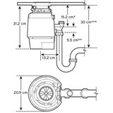 Insinkerator Drobilica IN-SINK-ERATOR PREMIUM 550 EC (uključen krom pneumatski prekidač) | shoptok.hr