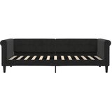  Dnevni krevet na razvlačenje s ladicama crni 80 x 200 cm baršun | shoptok.hr