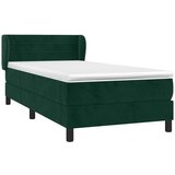  Box spring krevet s madracem tamnozeleni 100x200 cm baršunasti | shoptok.hr