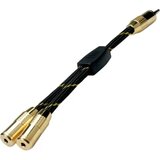 Roline 11.09.4213 11.09.4213 avdio Y-adapter [1x 3\,5 mm banana moški konektor - 2x priključna doza za 3\,5 mm banana moški konektor], (20411363) cene