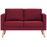  2-dijelni set sofa od tkanine crvena boja vina | shoptok.hr