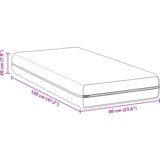 vidaXL Madraci Bijelo 60 x 120 cm 100% poliester | shoptok.hr