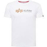 Alpha Industries Majica konjak / crna / bijela | shoptok.hr
