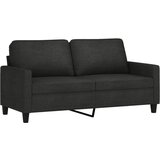  The Living Store Dvosed črn 140 cm blago - Kavč Dvosed, (21449165) | Shoptok.si