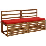  Jastučići za klupe SOEST 2 kom. 100% poliester Crvena | shoptok.hr