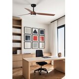 Faro 33817WT1S-LED prigušiva ventilator PUNT M 18W/230V CCT prečnik 132 cm braon/crna WT+DO | Eponuda.com