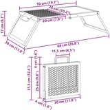  Sklopivi kamperski roštilj Crna 31,5 x 26,5 x 4 cm | shoptok.hr