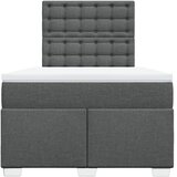  Krevet s oprugama i madracem tamnosivi 120 x 200 cm od tkanine | shoptok.hr