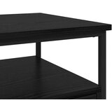 vidaXL Nočna omarica Črni hrast 40 x 42 x 56 cm Konstruiran les | Shoptok.si