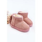 Boto Children's Fleece-Lined Fringed Snow Boots Pink Mikyla | Shoptok.si