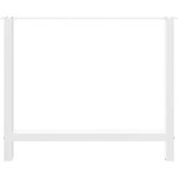  Noge za blagovaonski stol bijele 2 kom 100 x (72-73) cm čelik | shoptok.hr