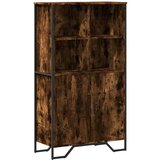 Maison Chic Visoka omara - Komoda - Predalnik dimljeni hrast 79,5x35,5x137,5 cm inženirski les, (21720053) Cene
