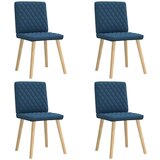 Maison Chic Jedilni stoli - Vzorci stoli 4 kosi modro blago A808, (22032085) | Shoptok.si