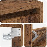  Ormar za cipele na zidu ARNHEM 71 x 17 x 86 cm Staro drvo | shoptok.hr