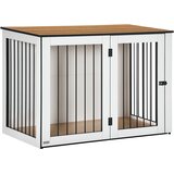 PawHut Pohištvo za pasje kletke, pasja kletka z vrati in oknom, za dom, (5000240191) | Shoptok.si