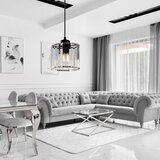 Toolight kristalna stropna svjetiljka crna APP511-1CP | shoptok.hr