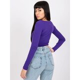 RUE PARIS Blouse-RV-BZ-7439.18-dark purple | Shoptok.si