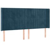 box spring s madracem LED tamnoplavi 160x200 cm baršun | shoptok.hr
