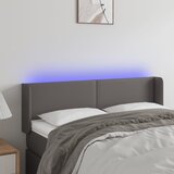 vidaXL LED uzglavlje sivo 147x16x78/88 cm od umjetne kože Cijene