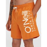 O'neill Kratke kopalne hlače 'Original Cali 16' temno oranžna / bela | Shoptok.si