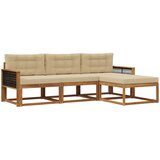  Set vanjskih sofa 4 kom. Prirodna i bež | shoptok.hr