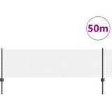  Zavarena žičana ograda s postom 50 x 0,6 m Siva Mreža | shoptok.hr