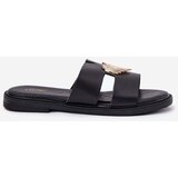 EVENTO Women's Flat Sandals With Gold Decoration Black Karinma | shoptok.hr