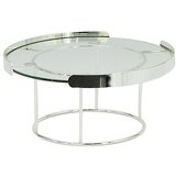 Schafer Schäfer okrugli stakleni stolić Emi srebrni 25 cm | shoptok.hr