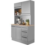 MID.YOU BIFE OMARA siva, barve hrasta | Shoptok.si
