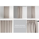 Restilo zasłona VELVET kolor ciepły beż szarfa upinająca styl klasyczny taśma materiał velvet 140x270 | shoptok.hr