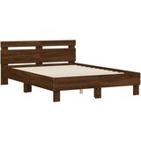  Okvir za krevet s uzglavljem i LED boja hrasta 120x190 cm | shoptok.hr