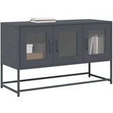 vidaXL TV omarica antracit 100,5x39x60,5 cm Hladno valjano jeklo | Shoptok.si