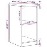  Garažni ormar za odlaganje 40x51x85 cm masivne borovine | shoptok.hr