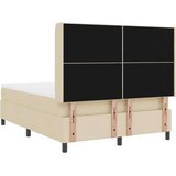  Zložljivo posteljno dno z vzmetnico in LED krem 160x200 cm tkanina, (22049503) | Shoptok.si