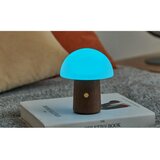 Gingko LED namizna svetilka v beli in temni naravni barvi (višina 12,5 cm) Alice Mushroom – | Shoptok.si
