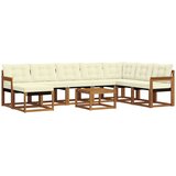  Set vanjskih sofa 9 kom. Prirodna i krem | shoptok.hr