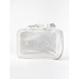 Shelvt Women's cosmetic bag transparent white | Shoptok.si